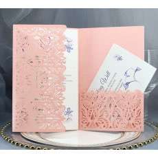 Elegant Invitation Business Invitation Laser Cut Iridescent Paper European Style